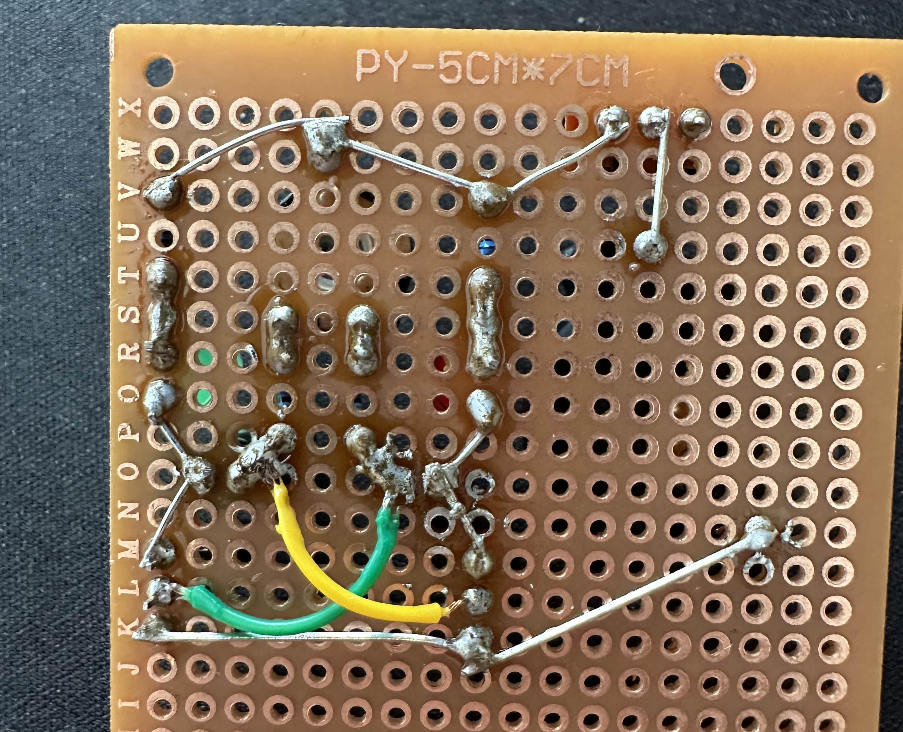 Soldered PCB